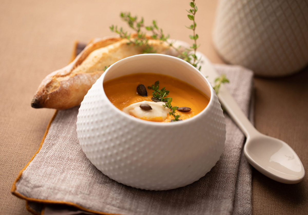 Creamy carrot soup